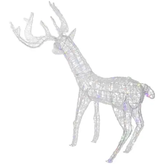 Northlight LED Color Changing Commercial Grade Acrylic Reindeer Outdoor Christmas Decoration - 46.5" image {4}