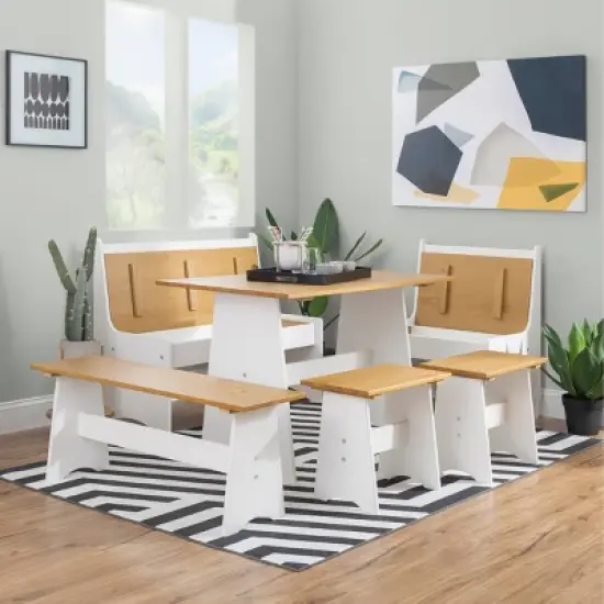 Large Merrill Back Rest Bench - Linon image {10}