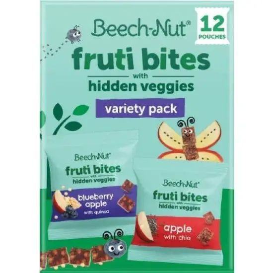 Beech-Nut Hidden Veggies Fruit Bites Blueberry Apple Quinoa Baby Food - 7.6oz image {15}