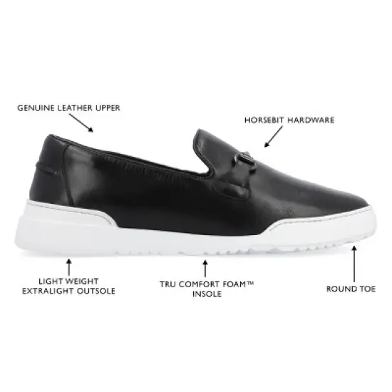 Thomas & Vine Dane Plain Toe Bit Loafer image {7}