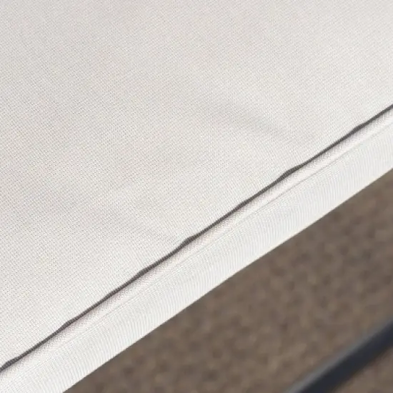 Dominica 3pc Square Wicker Outdoor Patio Bar Set - Brown - Christopher Knight Home image {3}