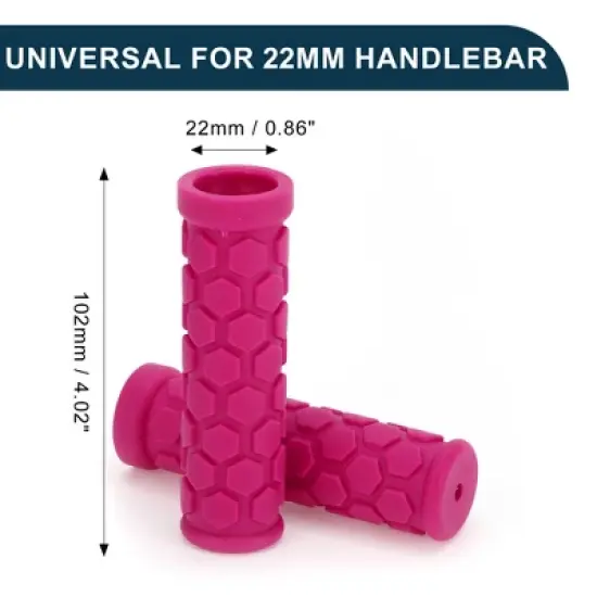 Unique Bargains Bike Handlebar Grips Covers 4.02" Pink 1 Pair image {4}