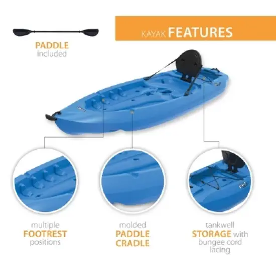 Lifetime Lotus 80 Sit-On-Top Kayak - Blue - 90112 image {3}