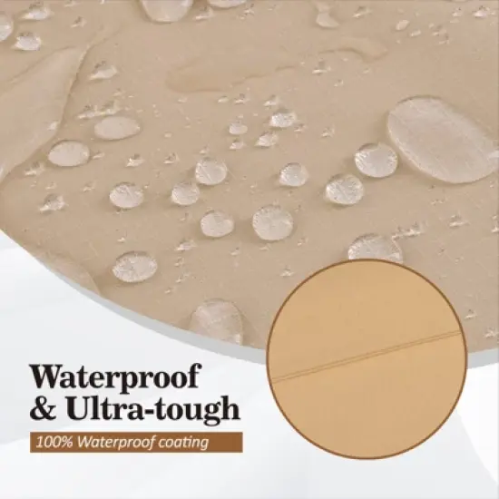 Syemin Plant Covers, Large Patio Furniture Covers Waterproof UV and Wind-Resistant High Wind Resistant Anti-Fading, Brown 126.00"*84.00"*31.00" image {2}