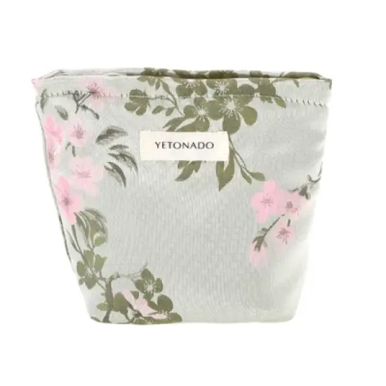 Unique Bargains Portable Cherry Blossom Makeup Bag 1 Pc image {7}