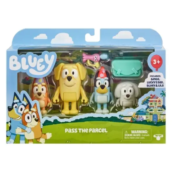 Bluey Pass the Parcel Figures - 4pk image {1}