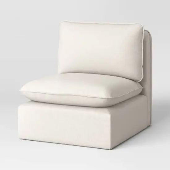 3pc Haven French Seam Modular Sectional Cream - Threshold&trade; image {2}