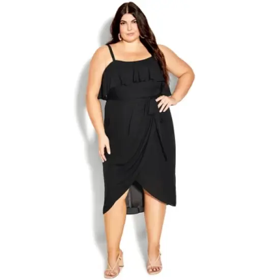 Women's Plus Size Astonish Dress - black | CITY CHIC image {8}