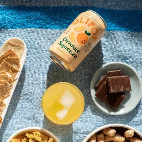 OLIPOP Orange Squeeze Prebiotic Soda - 12 fl oz Can image {4}