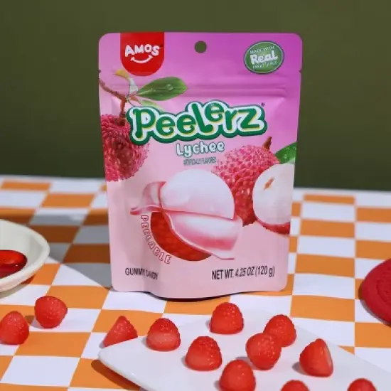 AMOS Peelerz Gummy Lychee Candy - 4.25oz image {4}