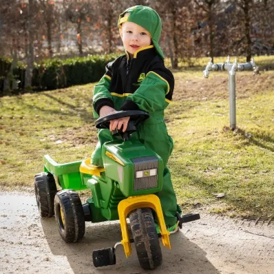 John Deere 3 Wheel Trac with Trailer Ride-On image {2}