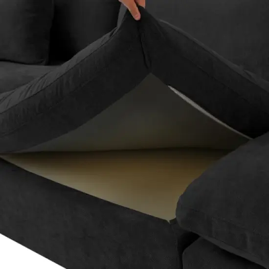 83" Cloud Couch Sectional for Living Room, Down Filled Modular Couch,L Shaped Sofas with Ottoman,Convertible Couch,Covers Washable&Replaceable image {14}