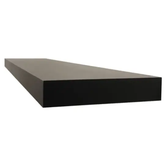 48" Floating Shelf Wall Mounted Hidden Brackets Espresso - Inplace image {2}