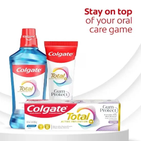 Colgate Total Active Prevention Gum Protect Whitening Toothpaste - Mint - 3.0oz image {7}