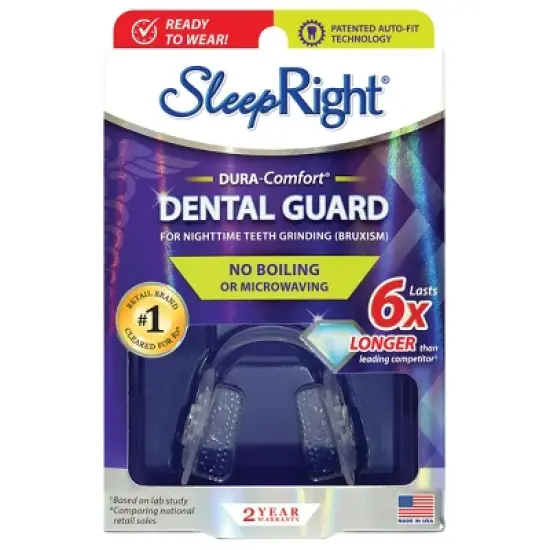 SleepRight Dura-Comfort Dental Guard &ndash; Ultimate Mouth Guard for Teeth Grinding, Clenching & Bruxism Prevention image {9}
