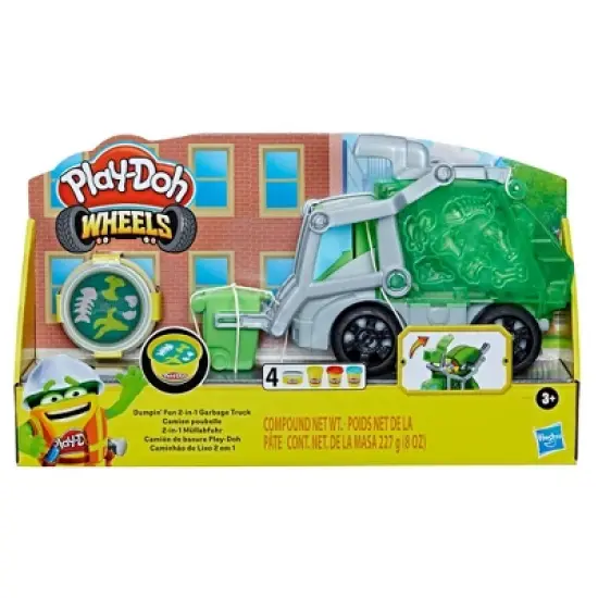 Play-Doh Wheels Dumpin' Fun 2-in-1 Garbage Truck image {1}