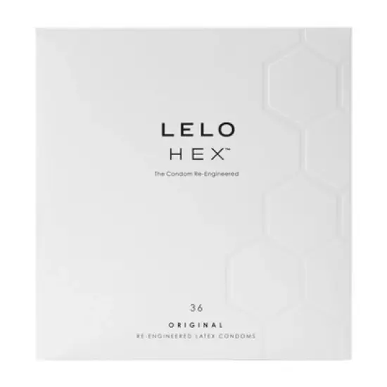 LELO HEX Original Luxury Condoms with Unique Hexagonal Structure - Lubricated - 36ct image {5}