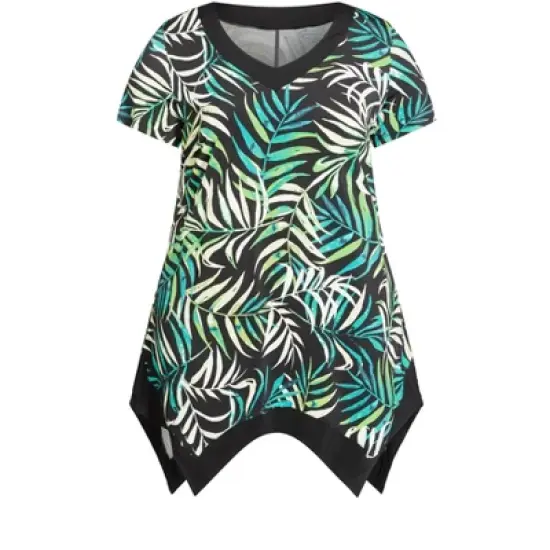 Women's Plus Size Colette Print Tunic  - Citrus Tropic | AVE STUDIO image {2}