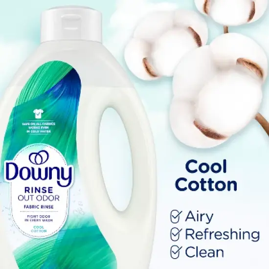 Downy FE Rinse Cool Cotton Liquid Laundry Additive - 62oz image {8}