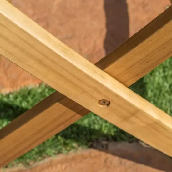 GDFStudio Rabion Outdoor 5 pcs  Acacia Wood Foldable Dining Set image {7}