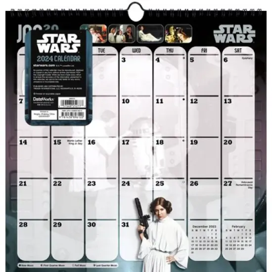Trends International Inc. 2023-24 Wall Calendar 12"x12" Star Wars: Sage image {4}