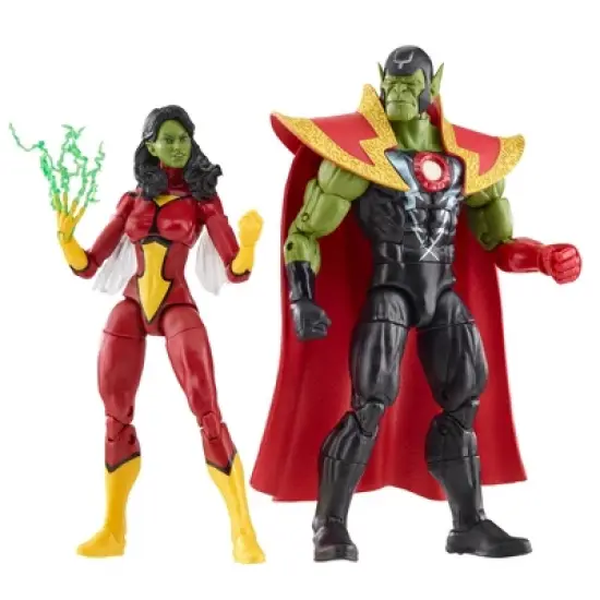 Marvel Avengers Legends Skrull Queen and Super-Skrull Action Figure Set - 2pk image {2}