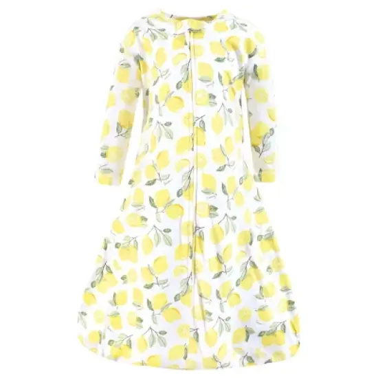 Hudson Baby Infant Girl Long Sleeve Cotton Jersey Sleeping Bag, Sack, Blanket, Lemon image {2}