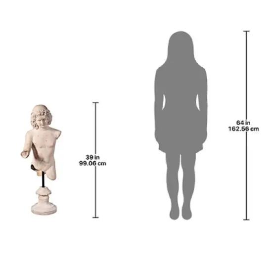 Design Toscano Torso of Hermes Life-Size Sculpture image {8}