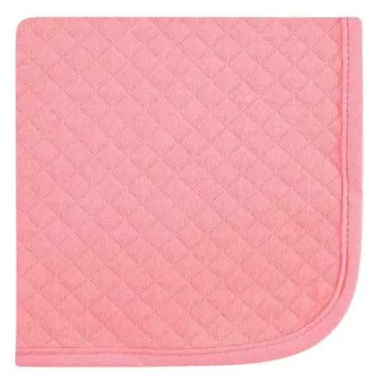 Hudson Baby Infant Girl Quilted Cotton Washcloths, Girl Forest, One Size image {4}