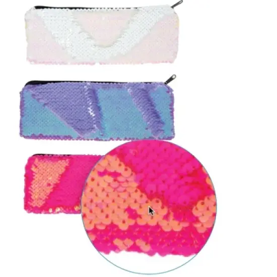 Magical Shimmer! Neon Scales Pencil Pouch (3 Pack) image {3}