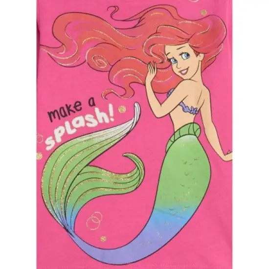 Disney Princess Cinderella Belle Ariel 3 Pack T-Shirts Multicolored  image {4}