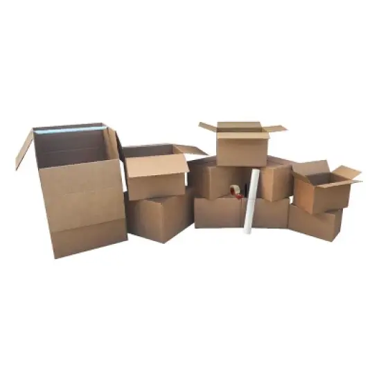 UBMOVE 1 Room Wardrobe Moving Kit with 9 Moving Boxes and Selection of Packing Supplies image {3}