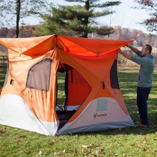 Gazelle T4 94"x94" 4 Person Pop Up Camping Hub Tent w/ Removable Floor (2 Pack) image {2}