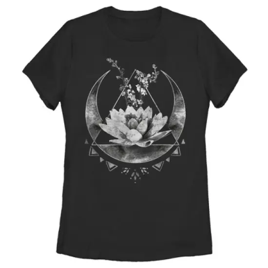 Women's Lost Gods Celestial Flower Pattern T-Shirt image {2}
