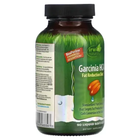 Irwin Naturals Garcinia Hca Fat Reduction Diet Supplement, 90 Count image {3}