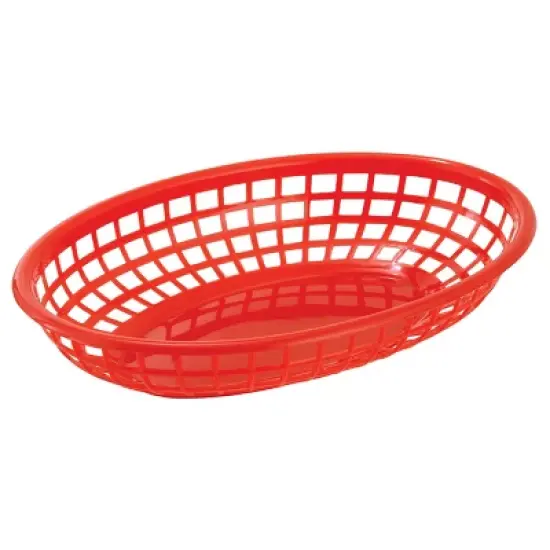 Winco Oval Fast Food Basket, 9-1/2" x 5" x 2" image {4}