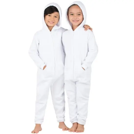 Joggies - White Frosting Toddler Footless Hoodie Onesie image {3}