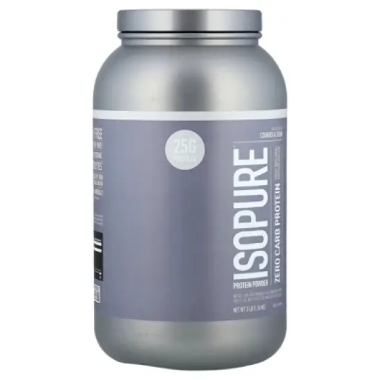 Isopure Zero Carb Protein Powder, Cookies & Cream, 3 lb (1.36 kg) image {3}