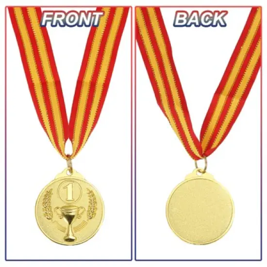 Unique Bargains Games Sports Competitions Zinc Alloy Embossed Design Award Medals 12 Pcs image {3}