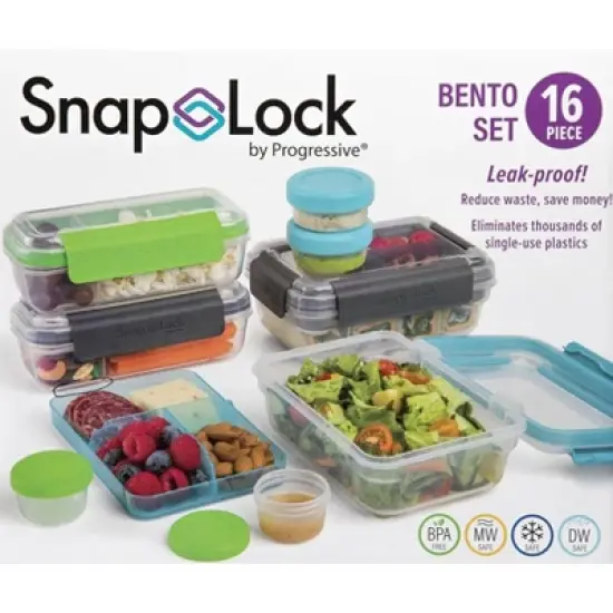 SnapLock Bento & Snack Set - 16pc image {1}