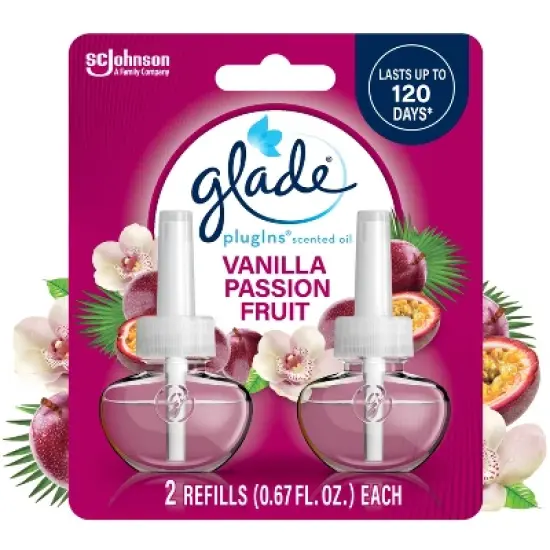 Glade PlugIns Scented Oil Air Freshener Refills - Vanilla Passion Fruit - 1.34oz/2pk image {16}