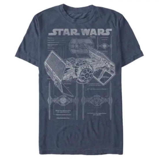 Men's Star Wars TIE Fighterprint T-Shirt image {4}
