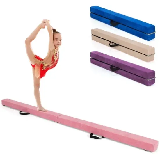 Costway 7FT Folding Gymnastic Beam Portable Floor Balance Beam w/Handles for Gymnasts image {11}