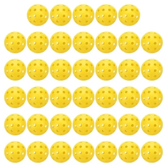 Unique Bargains Durable Precision Technology Good Balance Pickle Ball Balls 40 Pcs image {5}