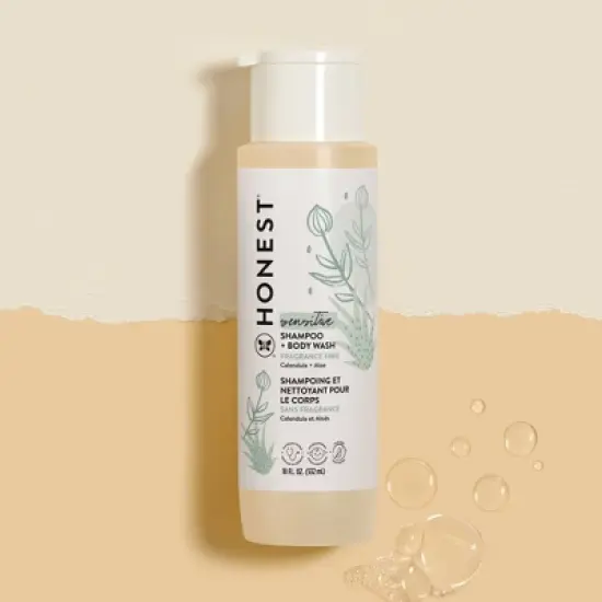 The Honest Company Sensitive Shampoo + Body Wash - Fragrance Free - 18 fl oz image {1}
