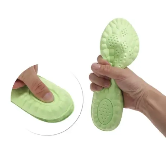 Unique Bargains Cloud Shoe Inserts Fit Shoe Camouflage Gray Green 1 Pair image {1}