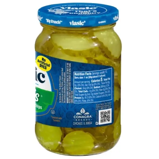 Vlasic Ovals Hamburger Dill Chips - 16 fl oz image {2}