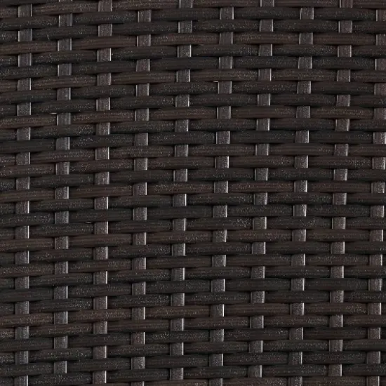 Palm Harbor 4pk Outdoor Wicker Stackable Chairs - Brown - Crosley image {6}