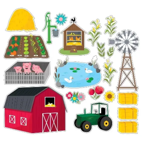 Creative Teaching Press Farm Friends Farm Fun Bulletin Board Set (CTP10237) image {1}