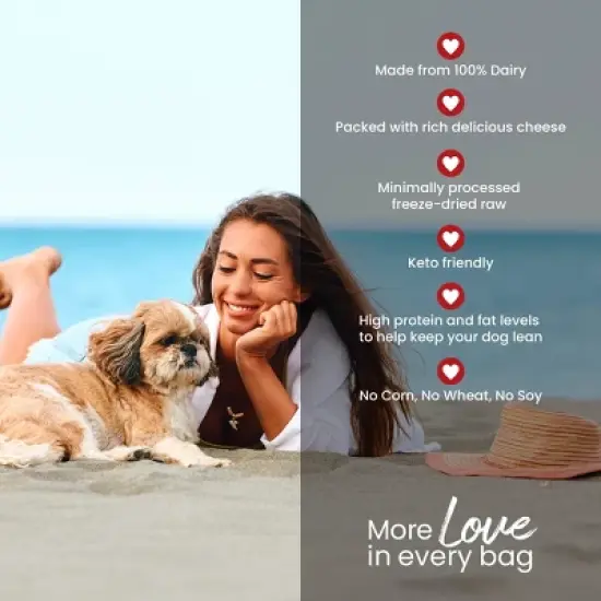 Muenster Perfect Balance Cheese Flavor Freeze Dried Dog Treats - 5oz image {7}